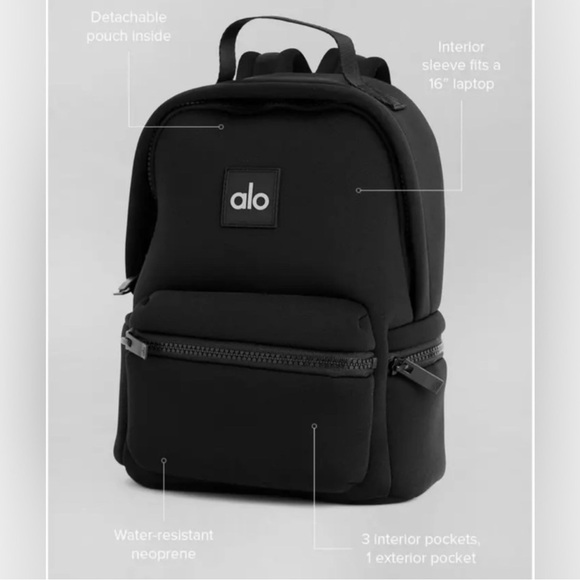 NWT Alo Yoga Neoprene Backpack - Picture 2 of 7